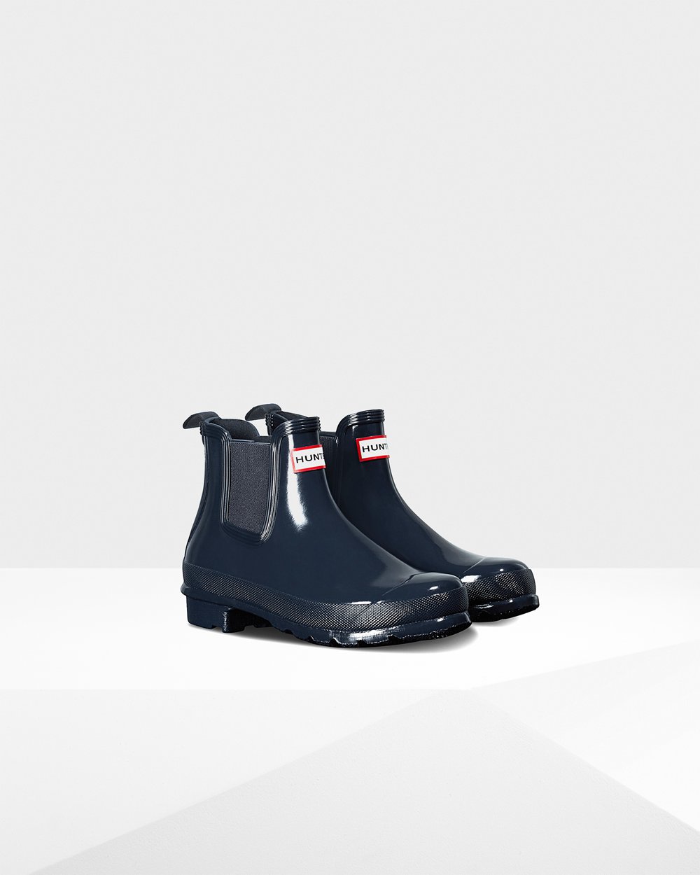 Hunter Original Gloss Chelsea Boots - Sale Online Womens Navy - YOBTXS962